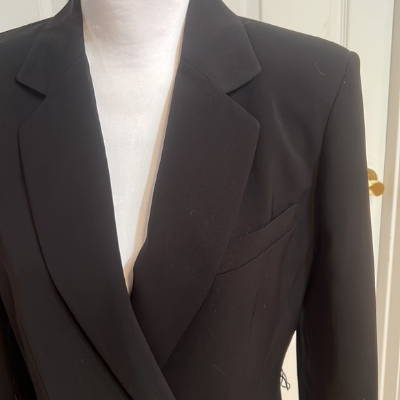 Long belted (or unbelted) blazer. - Picture 3 of 8